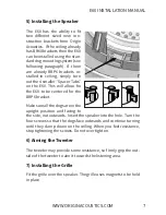 Preview for 9 page of Origin Acoustics E60 Installation Manual