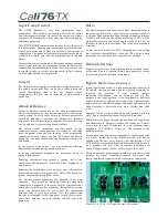 Preview for 2 page of Origin Effects Cali76-TX Instructions