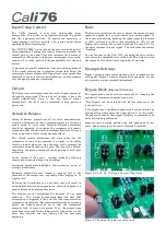 Preview for 2 page of Origin Effects Cali76 Instructions