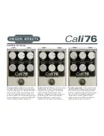 Предварительный просмотр 6 страницы Origin Effects cali76 User Manual