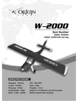 Origin Hobby W-2000 User Manual предпросмотр