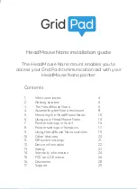 Предварительный просмотр 3 страницы Origin Instruments headmouse nano Installation Manual