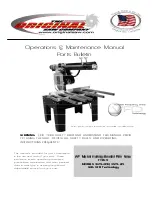 Original Saw Company 3579-16L Maintenance Manual preview