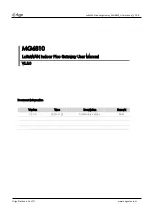 ORIGO MG6810 User Manual preview