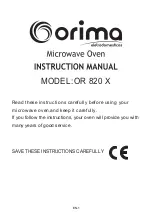 Предварительный просмотр 24 страницы Orima OR 820 X Instruction Manual