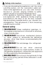 Preview for 25 page of Orima ORH-280-W Instruction Manual