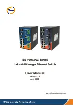 ORiNG IES-P3073GC Series User Manual preview