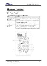 Предварительный просмотр 8 страницы ORiNG TES-3080-M12 Series User Manual