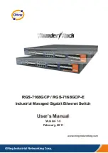 ORiNG Thunder Rack RGS-7168GCP Series User Manual предпросмотр