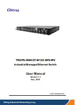 Preview for 1 page of ORiNG TRGPS-9084GT-M12X-BP2-MV User Manual