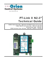 Orion Control Systems PT-Link II N2-3 Technical Manual preview