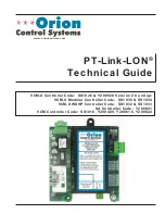 Preview for 1 page of Orion Control Systems PT-Link-LON OE368-23-LON Technical Manual