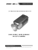 Preview for 1 page of ORION Images CHDC-22SDC Installation And User Manual