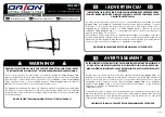 Preview for 1 page of ORION Images WB-6598T Instruction Manual