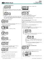 Предварительный просмотр 3 страницы ORION ITALIA TR42 Instruction Manual