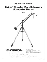 Предварительный просмотр 1 страницы ORION TELESCOPES & BINOCULARS 5752 Instruction Manual