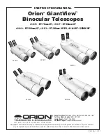 ORION TELESCOPES & BINOCULARS GiantView BT-70mm Instruction Manual preview