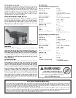 Preview for 2 page of ORION TELESCOPES & BINOCULARS GrandView 51852 Instruction Manual