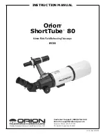 ORION TELESCOPES & BINOCULARS Orion ShortTube 80 Instruction Manual preview