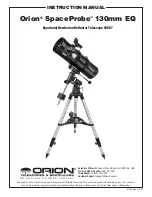 Preview for 1 page of ORION TELESCOPES & BINOCULARS Orion SpaceProbe 130ST Instruction Manual