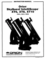 Предварительный просмотр 1 страницы ORION TELESCOPES & BINOCULARS SkyQuest IntelliScope XT10 Instruction Manual