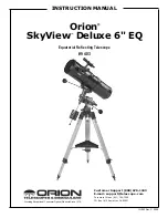 Предварительный просмотр 1 страницы ORION TELESCOPES & BINOCULARS SkyView Deluxe 6 EQ 9403 Instruction Manual