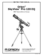 ORION TELESCOPES & BINOCULARS SkyView Pro 120 EQ 9867 Instruction Manual preview