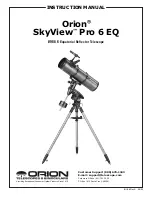 Preview for 1 page of ORION TELESCOPES & BINOCULARS SkyView Pro 6 EQ 9866 Instruction Manual