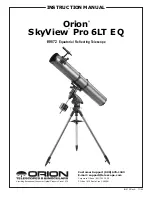 Предварительный просмотр 1 страницы ORION TELESCOPES & BINOCULARS SKYVIEW PRO 6LT EQ 9872 Instruction Manual