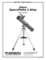 ORION TELESCOPES & BINOCULARS SpaceProbe 3 Altaz 9841 Instruction Manual preview