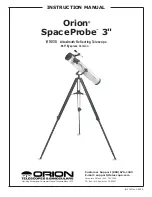 Preview for 1 page of ORION TELESCOPES & BINOCULARS SpaceProbe 3 Instruction Manual