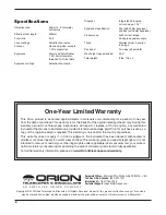 Preview for 8 page of ORION TELESCOPES & BINOCULARS StarBlast 10282 Instruction Manual