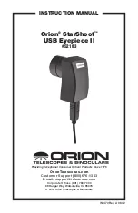 ORION TELESCOPES & BINOCULARS StarShoot USB Eyepiece II Instruction Manual preview