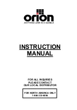 Preview for 2 page of Orion 2004-8899999 Instruction Manual