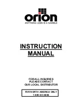 Preview for 2 page of Orion 2005-8899999 Instruction Manual