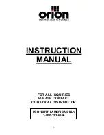 Предварительный просмотр 2 страницы Orion 2007-8899999 Instruction Manual