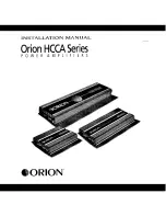 Orion 2100 HCCA Installation Manual предпросмотр