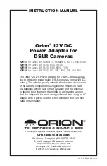 Preview for 1 page of Orion 21127 Instruction Manual