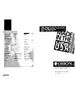 Preview for 17 page of Orion 225 HCCA Installatioin Manual