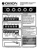 Orion 300 PSW Technical Brief предпросмотр