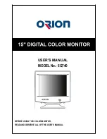 Preview for 1 page of Orion 5Q740 User Manual