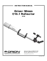 Orion 90mm f/10.1 refractor Instruction Manuals preview