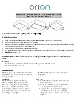 Orion ARXS1 Installation Instructions preview