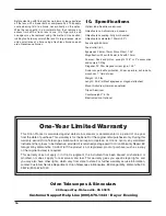 Preview for 16 page of Orion AstroView 100 EQ Manual