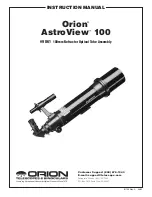 Orion AstroView 100 Instruction Manual preview