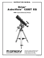 Orion AstroView 120ST EQ Instruction Manual preview