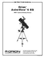 Preview for 1 page of Orion ASTROVIEW 6 EQ Manual