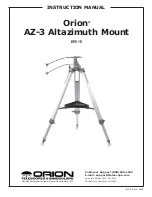 Orion AZ-3 Instruction Manual preview