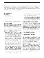 Preview for 3 page of Orion AZ-3 Instruction Manual