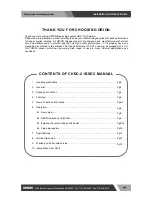 Preview for 2 page of Orion CHDC-21BSDC Installation And User Manual